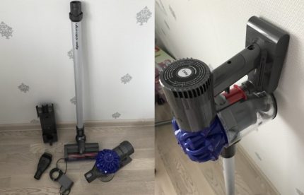 เครื่องดูดฝุ่นในที่จอดรถ Dyson v6