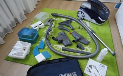 Mga accessory sa pagpapatayo pagkatapos ng paglilinis