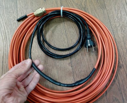 Ready-made system for heating the pipeline