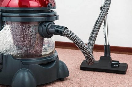 Kakayahan ng filter ng vacuum ng tubig