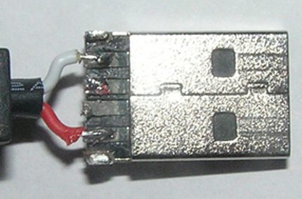 USB-bedrading voor stroom
