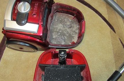 Filter system para sa paglilinis