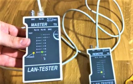 Kabeltestercontrole