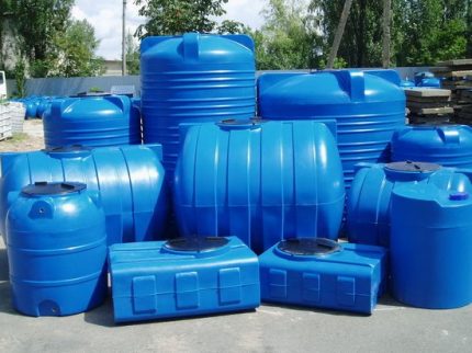 Plastic water tanks