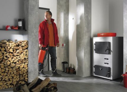 Solid fuel boiler efficiency