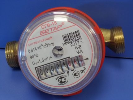 Water meter reading