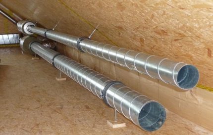 Spiral wound duct