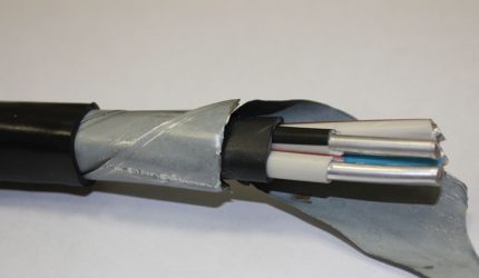 Gepantserde elektrische kabel