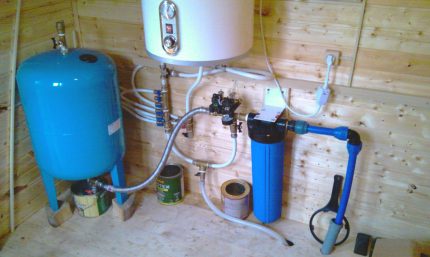 Accumulator voor watervoorzieningssysteem