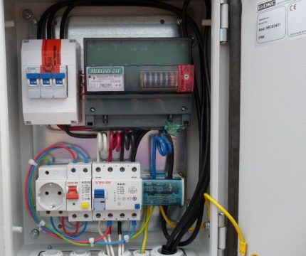 Gemonteerd elektrisch paneel