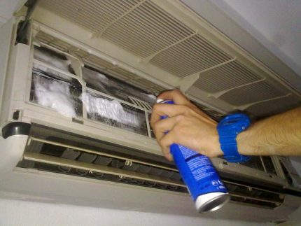 Ang proseso ng paglilinis ng air conditioner