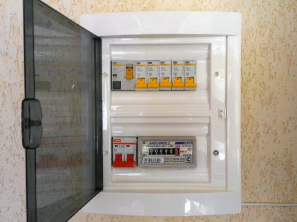 Electrobox voor installatie in het appartement