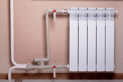 Afsluitkranen radiator