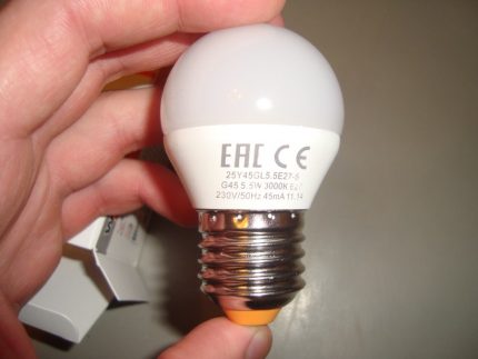 LED-lampmarkering