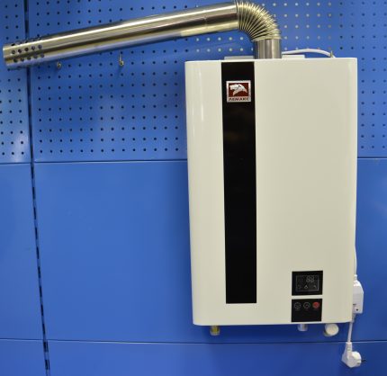 Gasboiler opknoping op de muur