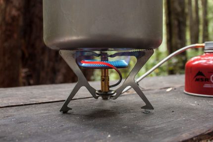 Gasbrander met slang