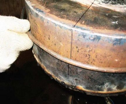 Sealing rod for a working furnace