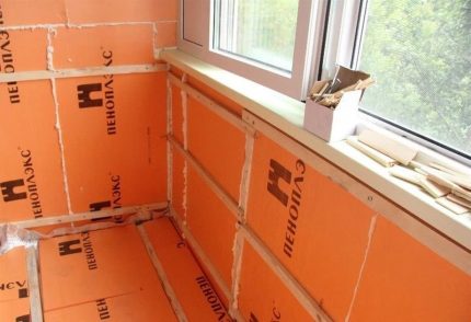 Một ví dụ về việc làm ấm một loggia
