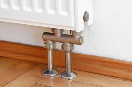 Onderste radiator
