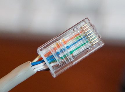Gecomprimeerde RJ-45-connector