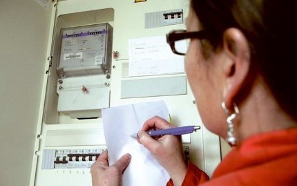 Controle van de werking van de elektrische meter