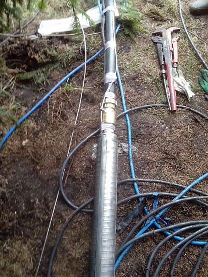 Pomp goed op de grond