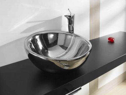 Stainless steel washbasin