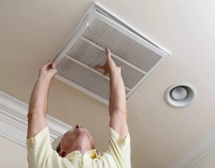 Installing the grill indoors