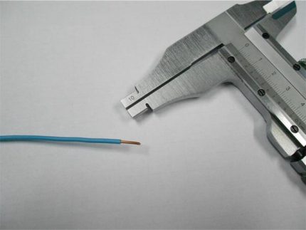 Meting van de kerndiameter