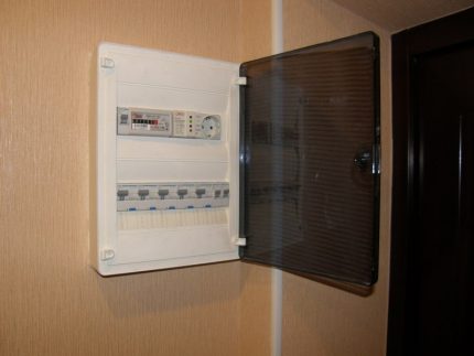 Panel elektryczny w mieszkaniu