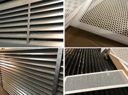 Types of ventilation grills