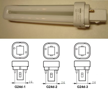 Lampy z gniazdem G24d- *