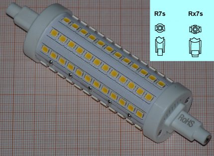 Lampa z gniazdem R7s