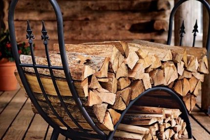 Bois de chauffage pour le poêle russe