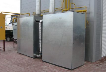 Panlabas na gas boiler