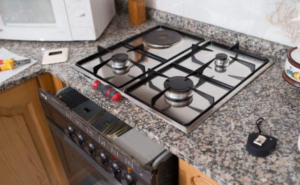 Gasoven installatie