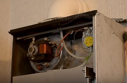 Gasketel ventilator en drukschakelaar