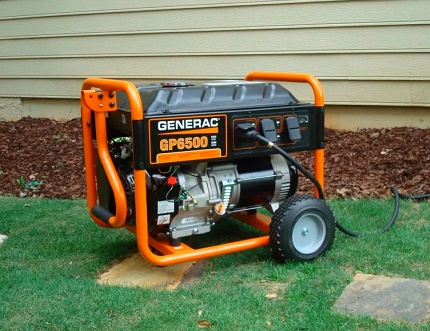 Benzine generator op wielen
