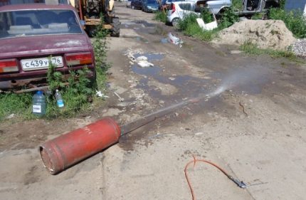 Water aftappen uit de ontvanger