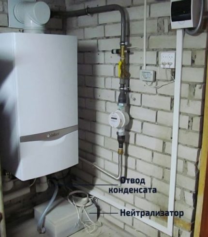 Drainage des condensats