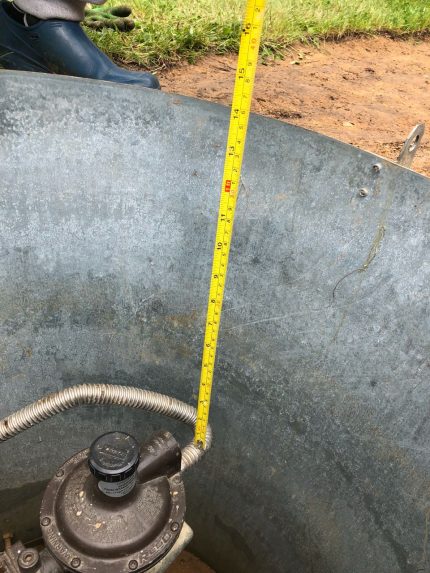 De versnelling moet boven de grond zijn