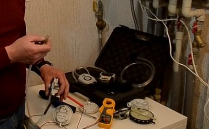 Controle van de gasketeldrukschakelaar