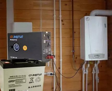 Uninterruptible for a gas boiler