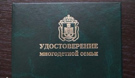 Certyfikat dużej rodziny
