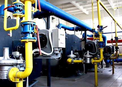 Gazoduc dans une entreprise industrielle