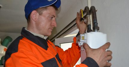 Installatie gasmeter