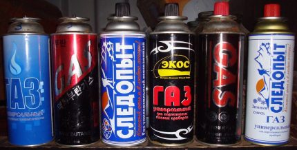 Mga mixtures ng gas para sa hiking sa taglamig