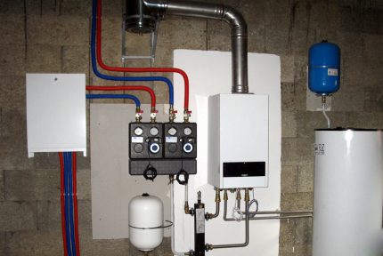 Gasketel en ketel in een woonhuis