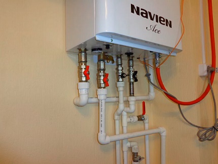 Inlaatkranen gasketel