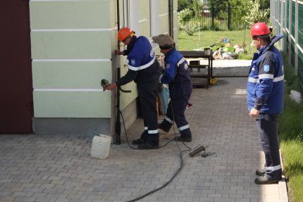 Đội ngũ Gazprom làm việc